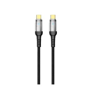 کابل شفاف LED Type‑C به Type‑C گرین‌ لاین
