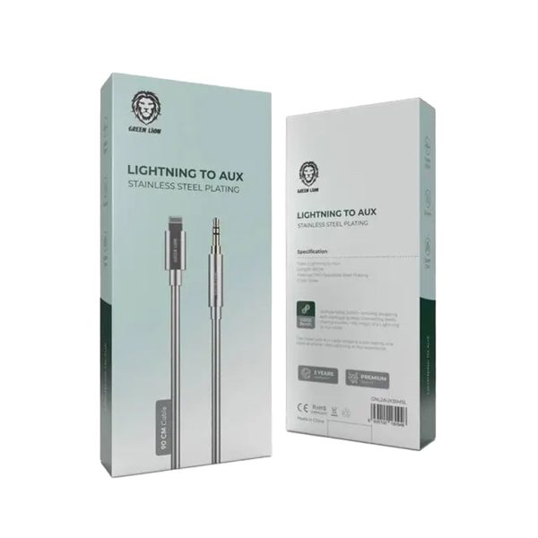 کابل lightning به aux گرین لاین
