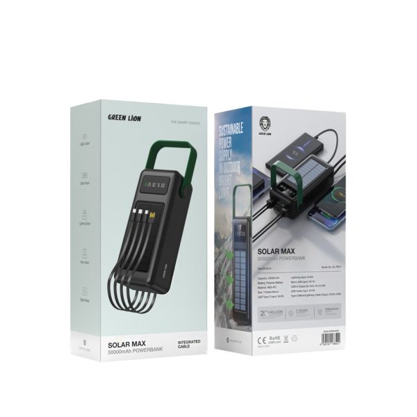 پاوربانک solar max با ظرفیت 50،000 گرین لاین
