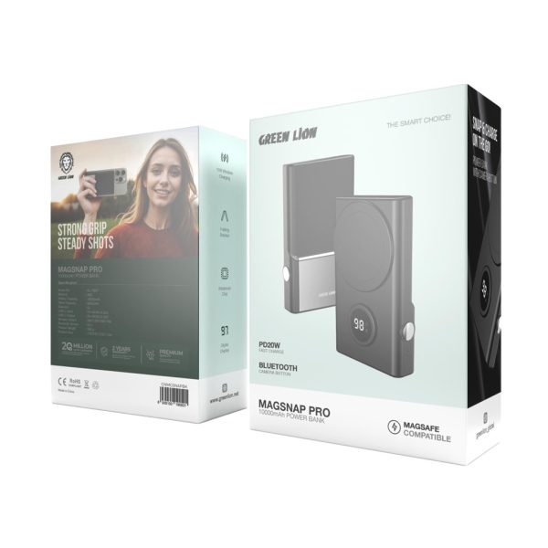 پاوربانک magsnap pro با ظرفیت 10،000 گرین لاین