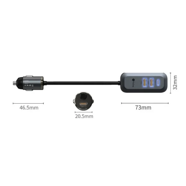 شارژر فندکی 100وات پرووان مدل PCG23