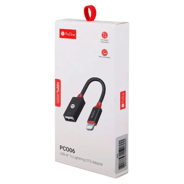 مبدل USB به لایتنینگ پرووان مدل PCO06