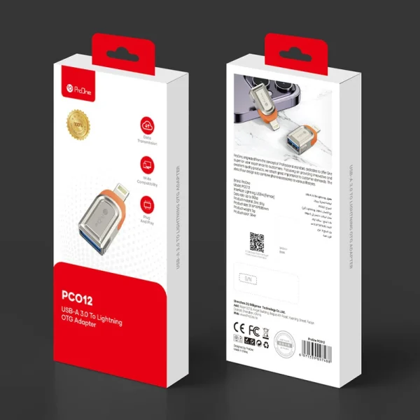 مبدل USB-A به لایتنینگ پرووان مدل PCO12