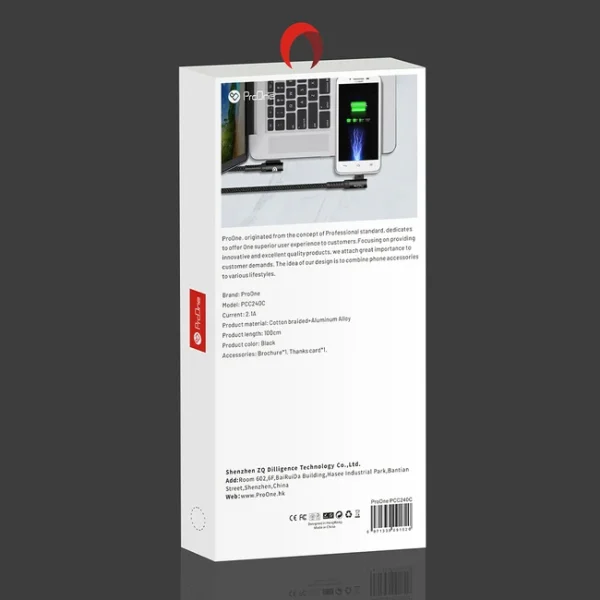 کابل شارژ Type c پرووان مدل PCC 240 c