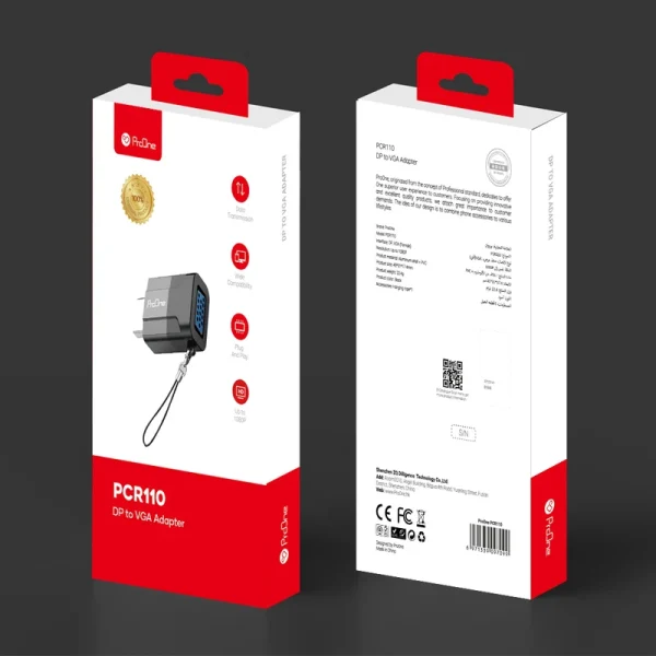 مبدل DP به VGA پرووان مدل PCR110