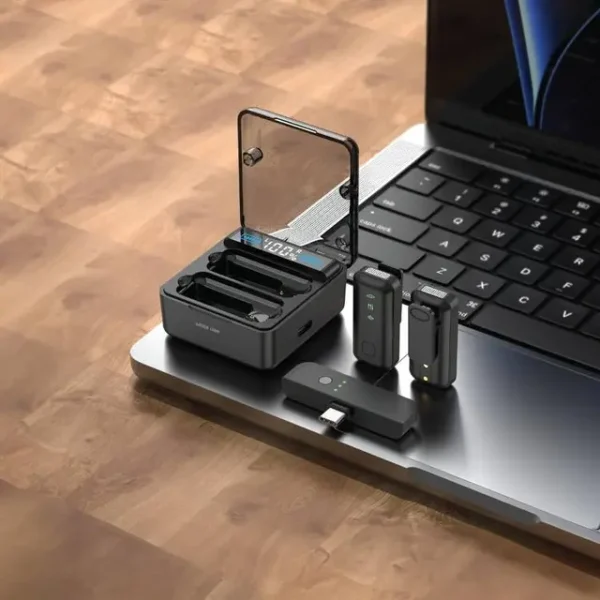 میکروفون یقه‌ای گرین لاین مدل دو در یک با نمایشگر دیجیتال