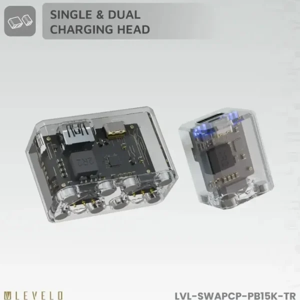 پاوربانک لولو مدل swapcell pro ظرفیت ۱۵۰۰۰