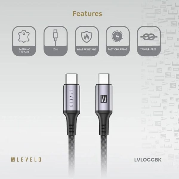 کابل type-c به type-c لولو 60W مدل OTTO