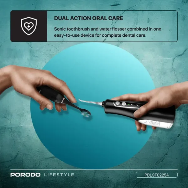 ست مسواک برقی و دستگاه دهانشویه پرودو مدل ULTIMATE ORAL CARE