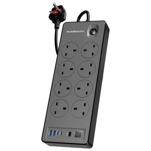 استریپ برق 8 پورت پاورولوژی مدل Power Strip 8AC 2990W