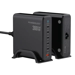 پاور بانک رو میزی پاورولوژی Volt-X GaN 300W Smart Desktop Charger