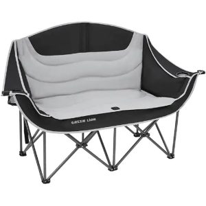 صندلی کمپینگ دو نفره گرین لاین مدل GNDUACHAIRBG - کرمی